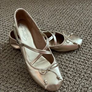 Sam Edelman Metallic Gold Ballet Flats 7.5